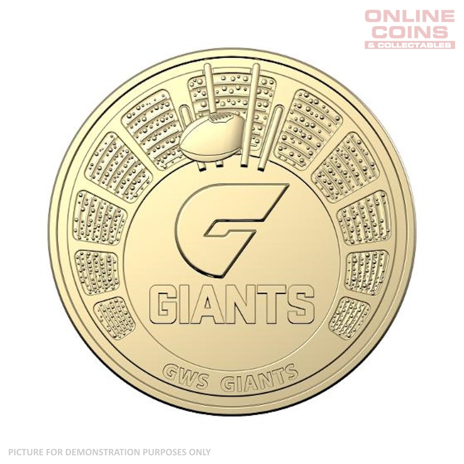 2024 AFL LOOSE $1 COIN - GREATER WESTERN SYDNEY GIANTS